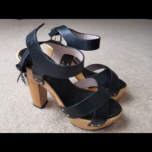 Zara Women Shoes Sz6 Black